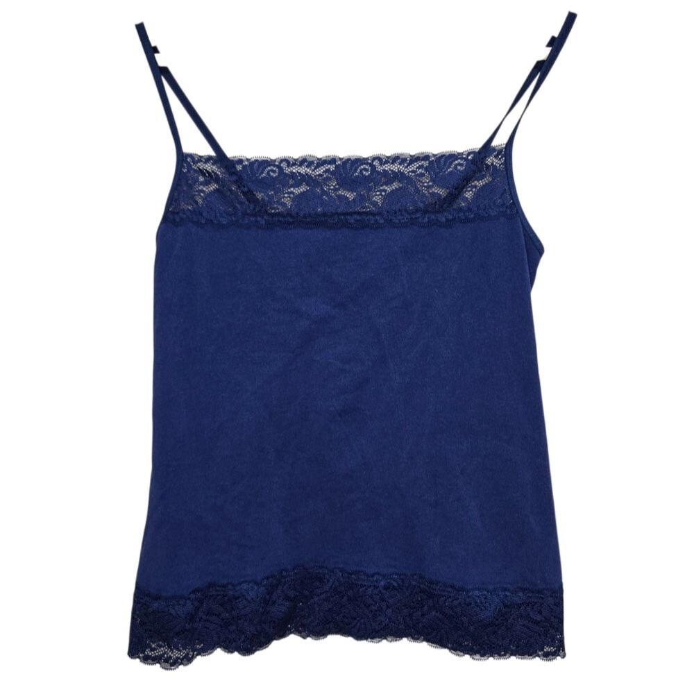 Jezebel Blue Lace Trim Camisole